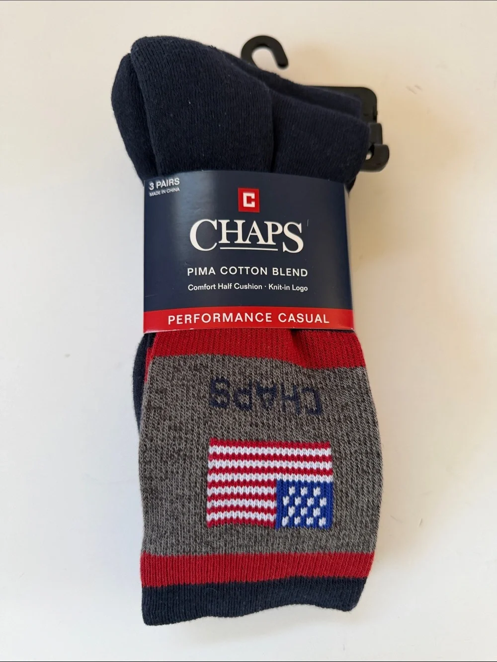 New Men’s Chaps 3 Pair Socks